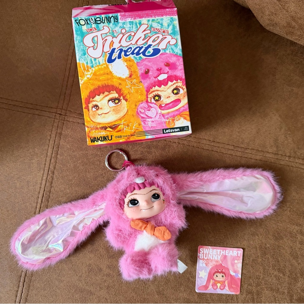 WAKUKU Fox & Bunny Trick or Treat Series Plush Dolls Blind Box SWEETHEART BUNNY